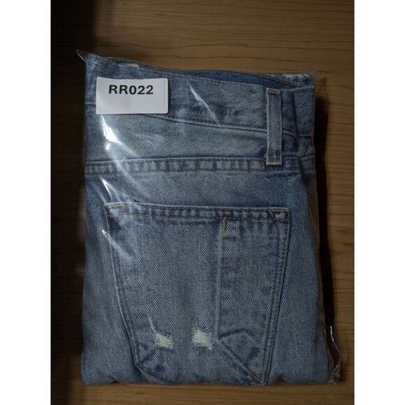 Current/Elliott Jeans Womens 23 The His Jean Light Wash Distressed Straight Leg - Picture 9 of 9